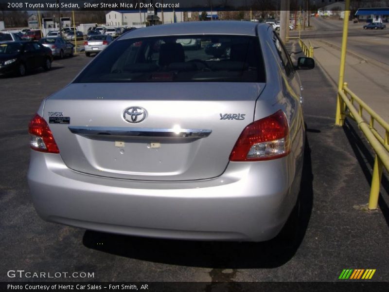 Silver Streak Mica / Dark Charcoal 2008 Toyota Yaris Sedan