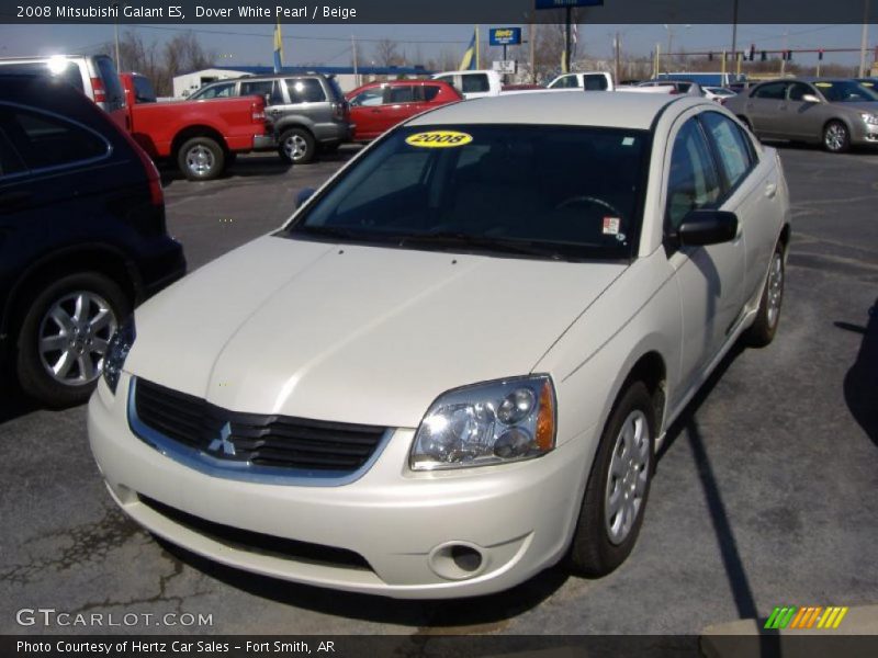 Dover White Pearl / Beige 2008 Mitsubishi Galant ES