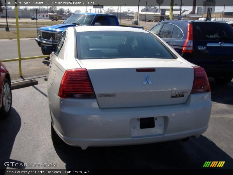 Dover White Pearl / Beige 2008 Mitsubishi Galant ES