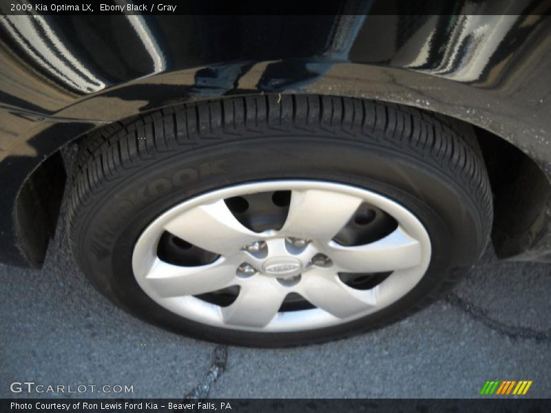 Ebony Black / Gray 2009 Kia Optima LX