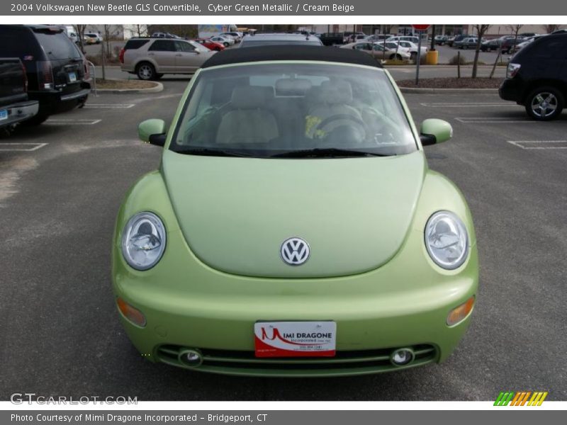 Cyber Green Metallic / Cream Beige 2004 Volkswagen New Beetle GLS Convertible