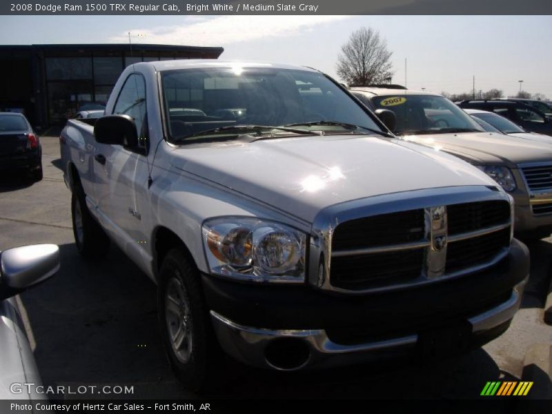Bright White / Medium Slate Gray 2008 Dodge Ram 1500 TRX Regular Cab