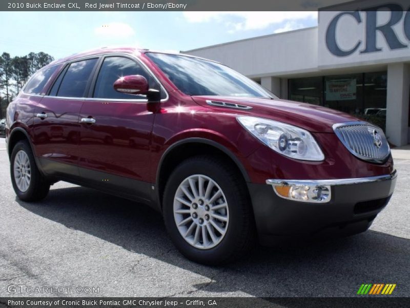Red Jewel Tintcoat / Ebony/Ebony 2010 Buick Enclave CXL