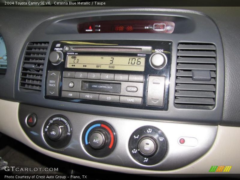 Catalina Blue Metallic / Taupe 2004 Toyota Camry SE V6