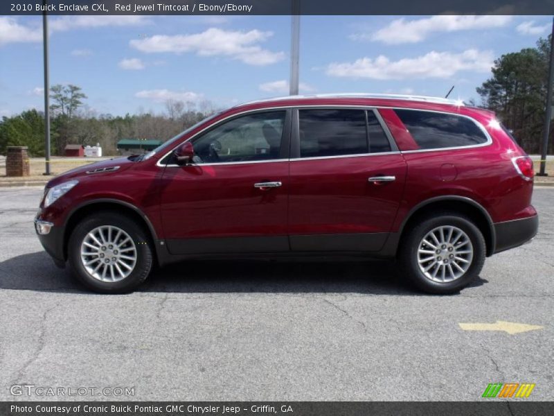 Red Jewel Tintcoat / Ebony/Ebony 2010 Buick Enclave CXL