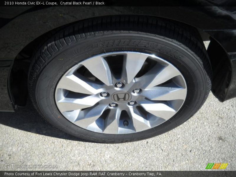 Crystal Black Pearl / Black 2010 Honda Civic EX-L Coupe