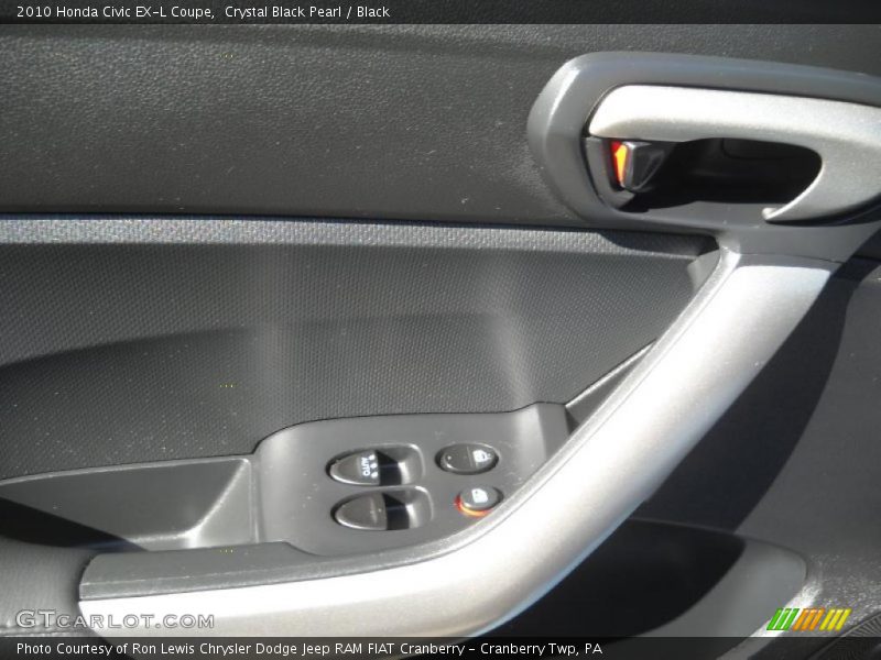 Crystal Black Pearl / Black 2010 Honda Civic EX-L Coupe