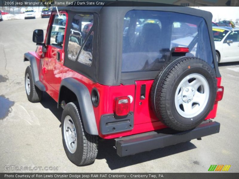 Flame Red / Dark Slate Gray 2006 Jeep Wrangler X 4x4