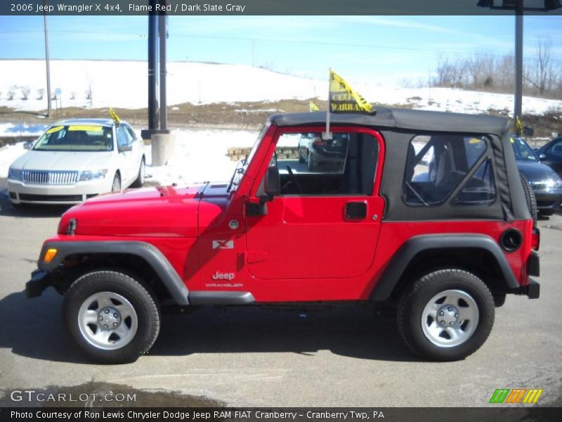 Flame Red / Dark Slate Gray 2006 Jeep Wrangler X 4x4