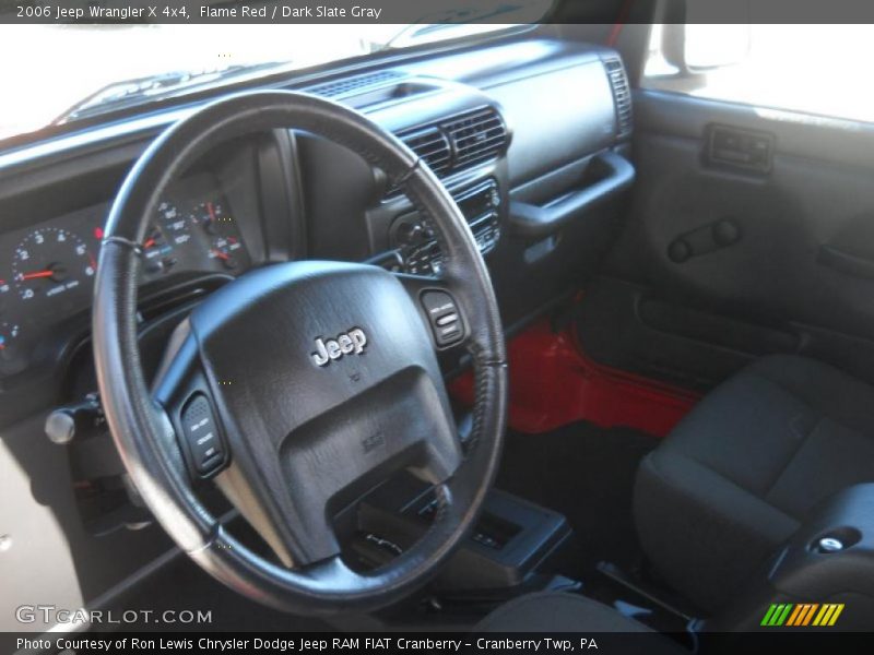 Flame Red / Dark Slate Gray 2006 Jeep Wrangler X 4x4
