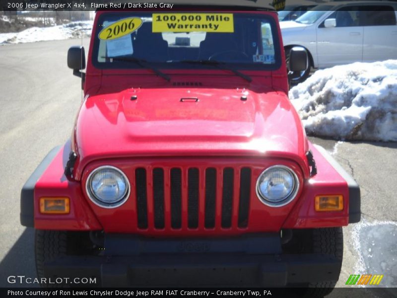 Flame Red / Dark Slate Gray 2006 Jeep Wrangler X 4x4