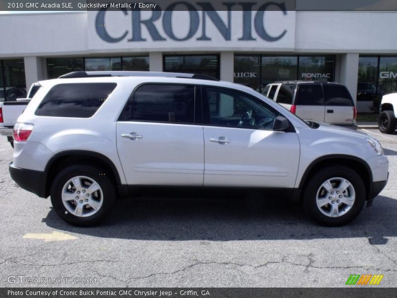 Quicksilver Metallic / Ebony 2010 GMC Acadia SLE