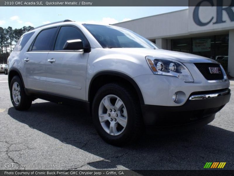 Quicksilver Metallic / Ebony 2010 GMC Acadia SLE