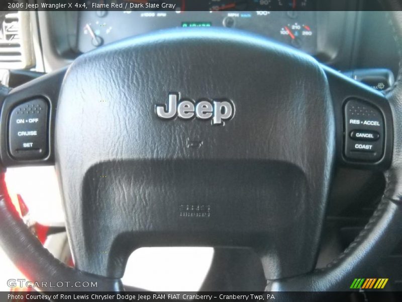 Flame Red / Dark Slate Gray 2006 Jeep Wrangler X 4x4