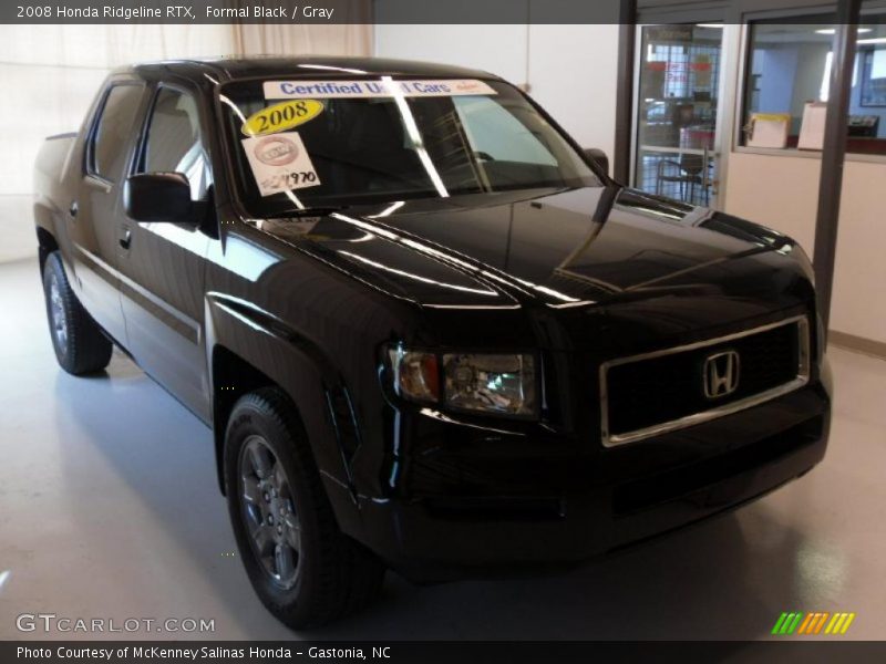 Formal Black / Gray 2008 Honda Ridgeline RTX