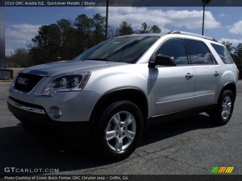 Quicksilver Metallic / Ebony 2010 GMC Acadia SLE