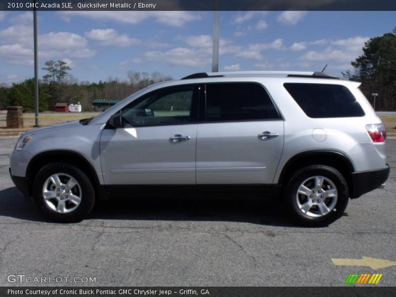 Quicksilver Metallic / Ebony 2010 GMC Acadia SLE