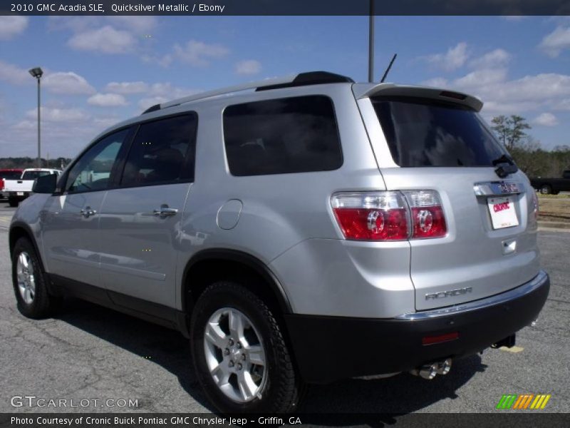 Quicksilver Metallic / Ebony 2010 GMC Acadia SLE