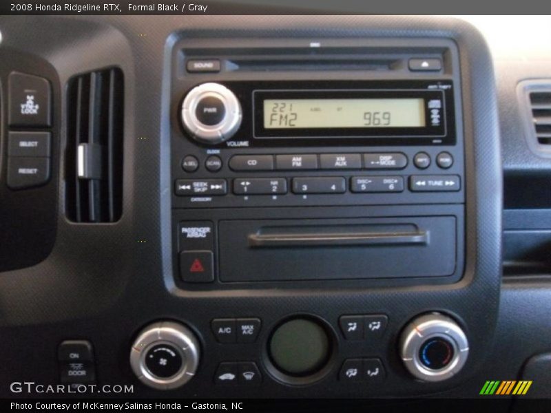 Formal Black / Gray 2008 Honda Ridgeline RTX