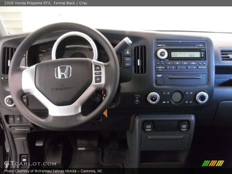 Formal Black / Gray 2008 Honda Ridgeline RTX