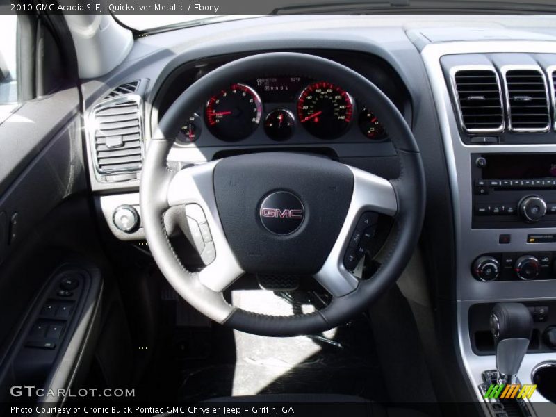 Quicksilver Metallic / Ebony 2010 GMC Acadia SLE