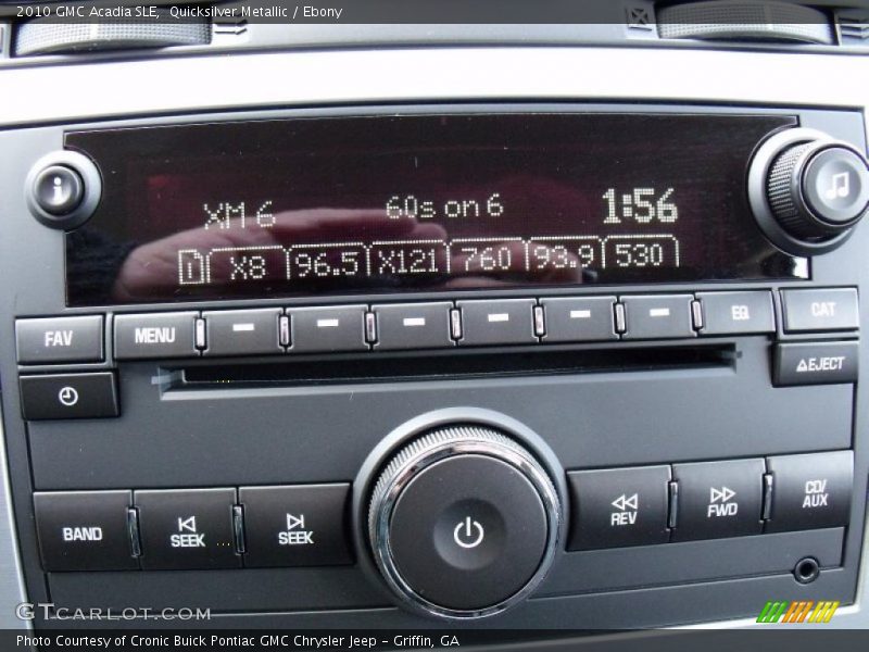 Quicksilver Metallic / Ebony 2010 GMC Acadia SLE