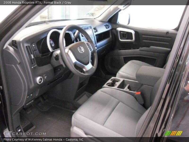 Formal Black / Gray 2008 Honda Ridgeline RTX
