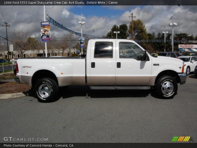 Oxford White / Camel 1999 Ford F350 Super Duty Lariat Crew Cab 4x4 Dually