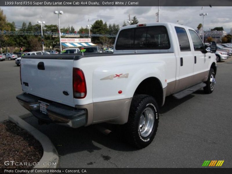 Oxford White / Camel 1999 Ford F350 Super Duty Lariat Crew Cab 4x4 Dually