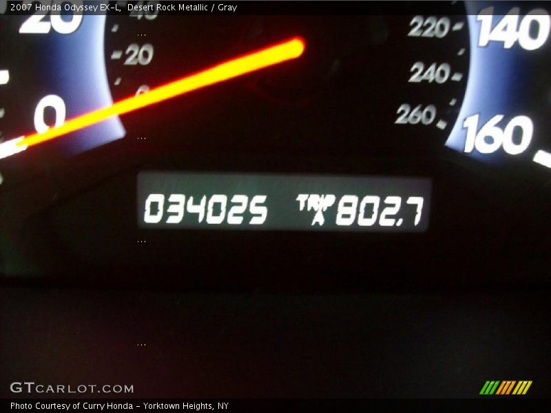 Desert Rock Metallic / Gray 2007 Honda Odyssey EX-L