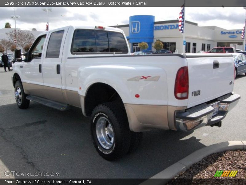 Oxford White / Camel 1999 Ford F350 Super Duty Lariat Crew Cab 4x4 Dually