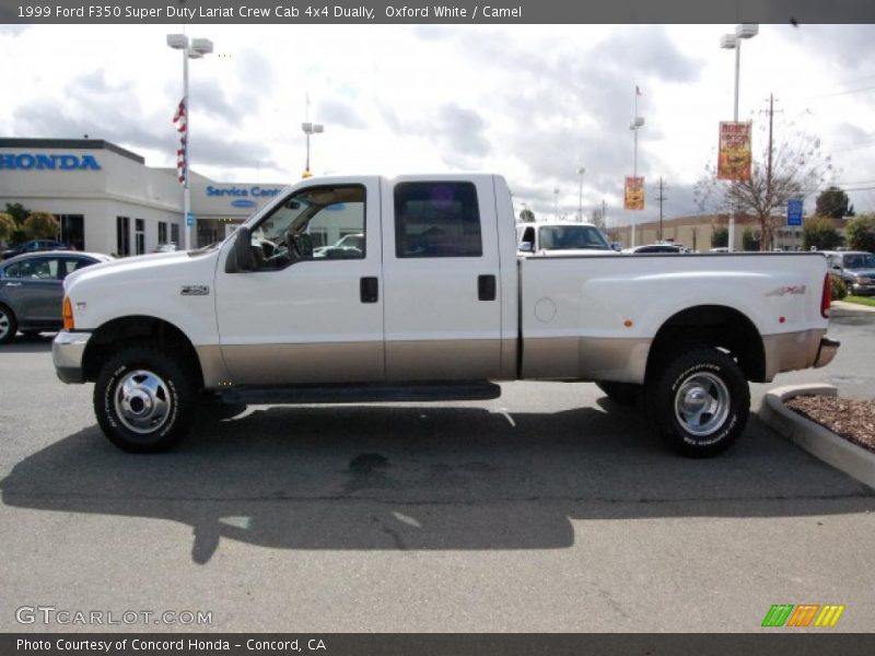 Oxford White / Camel 1999 Ford F350 Super Duty Lariat Crew Cab 4x4 Dually