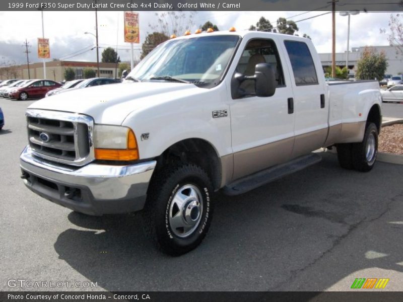 Oxford White / Camel 1999 Ford F350 Super Duty Lariat Crew Cab 4x4 Dually