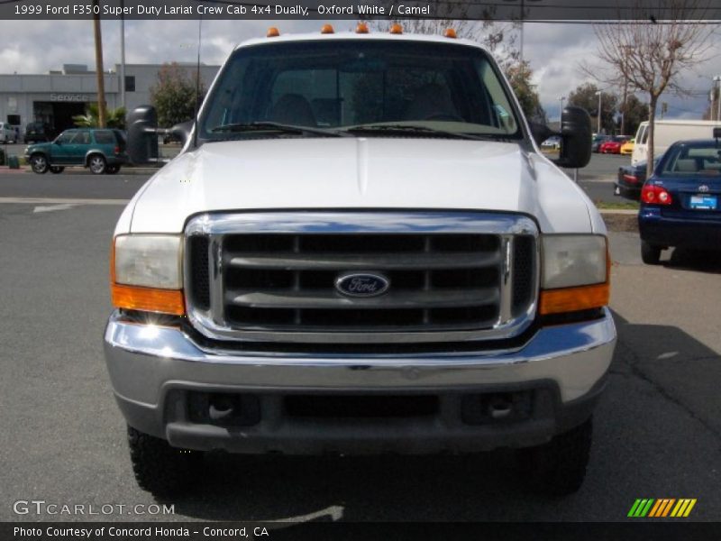Oxford White / Camel 1999 Ford F350 Super Duty Lariat Crew Cab 4x4 Dually
