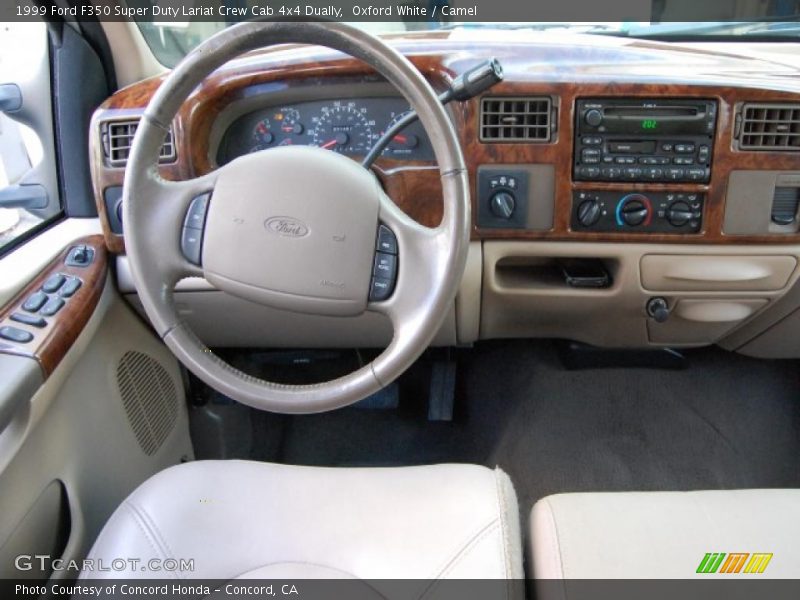 Oxford White / Camel 1999 Ford F350 Super Duty Lariat Crew Cab 4x4 Dually