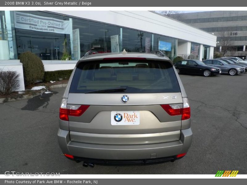 Silver Grey Metallic / Beige 2008 BMW X3 3.0si