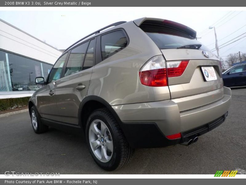 Silver Grey Metallic / Beige 2008 BMW X3 3.0si