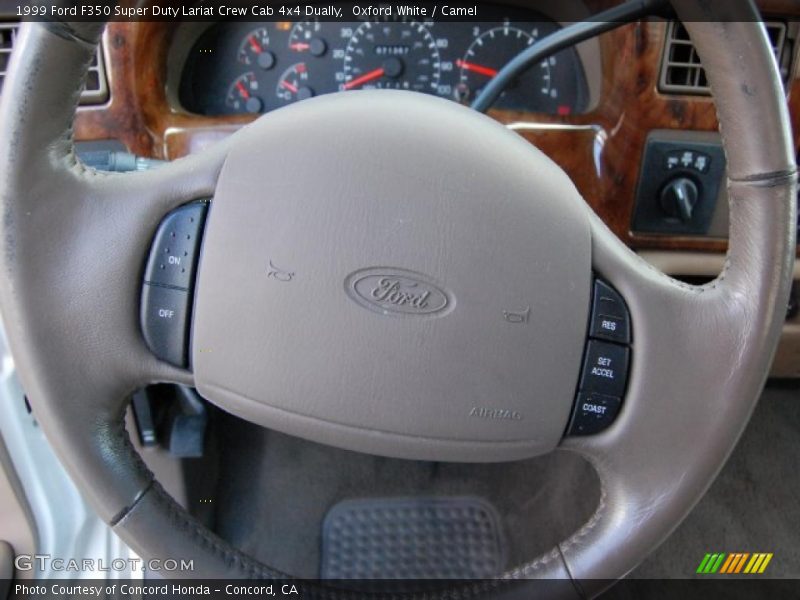 Oxford White / Camel 1999 Ford F350 Super Duty Lariat Crew Cab 4x4 Dually
