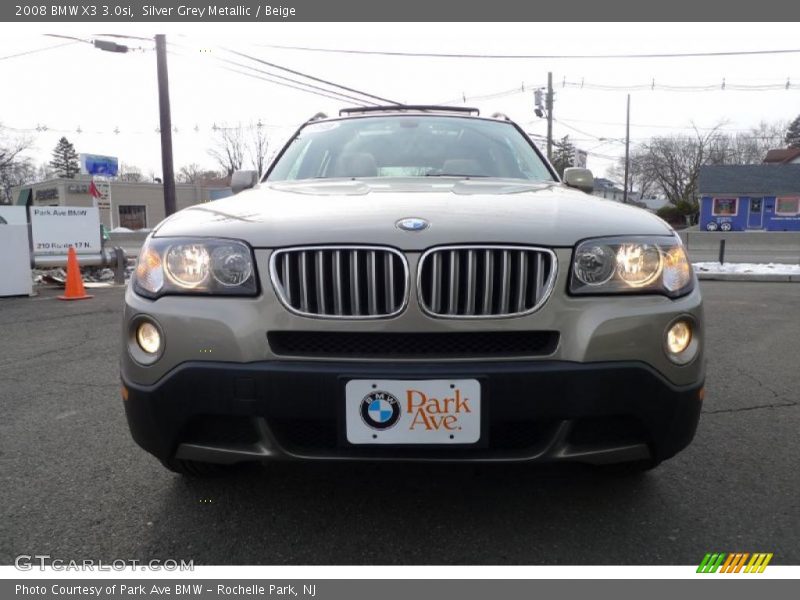 Silver Grey Metallic / Beige 2008 BMW X3 3.0si