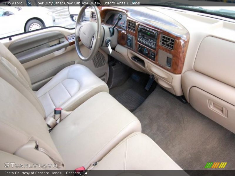 Oxford White / Camel 1999 Ford F350 Super Duty Lariat Crew Cab 4x4 Dually