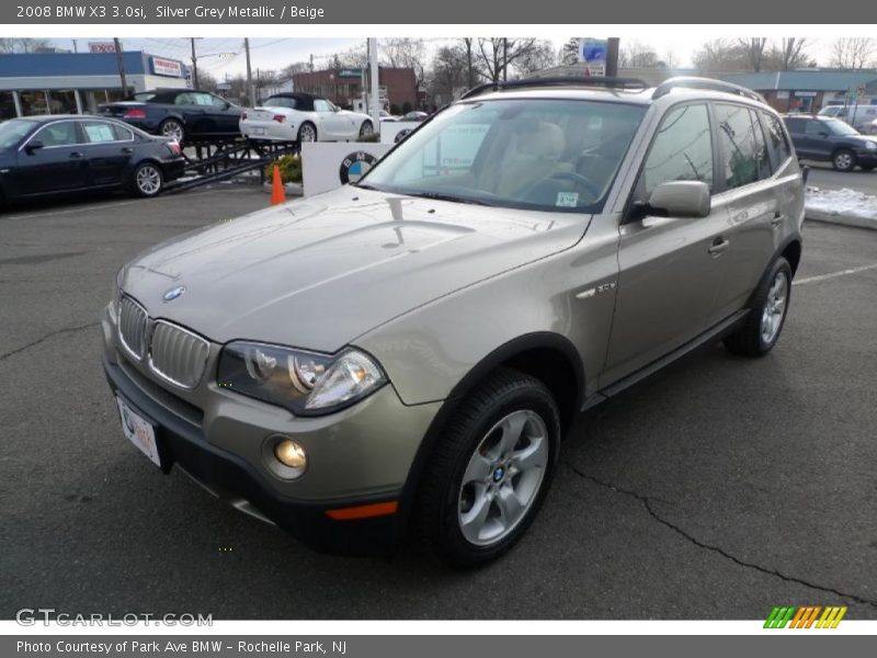 Silver Grey Metallic / Beige 2008 BMW X3 3.0si
