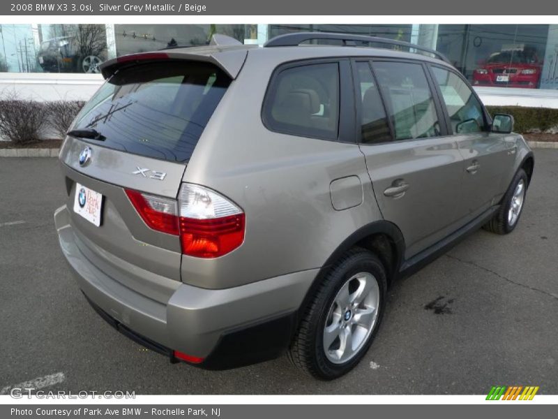 Silver Grey Metallic / Beige 2008 BMW X3 3.0si