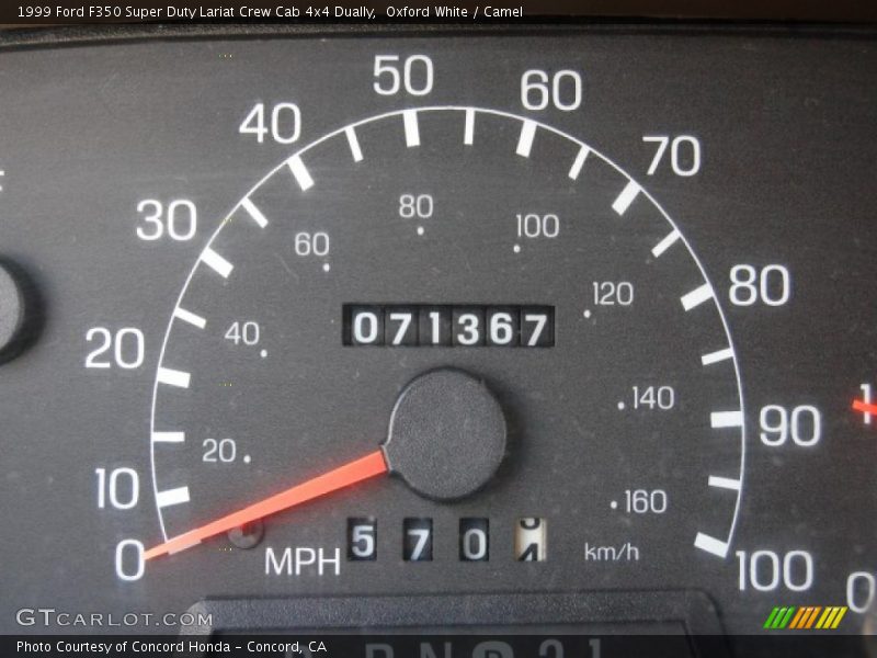 Oxford White / Camel 1999 Ford F350 Super Duty Lariat Crew Cab 4x4 Dually