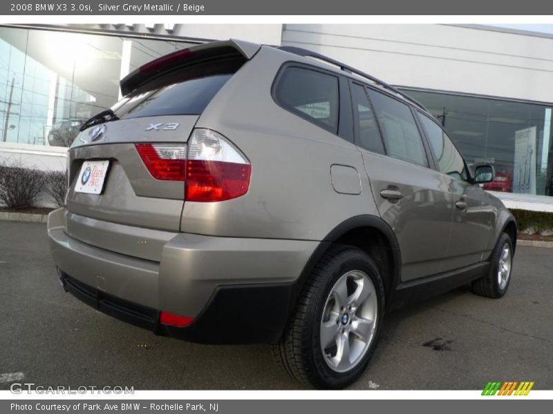 Silver Grey Metallic / Beige 2008 BMW X3 3.0si
