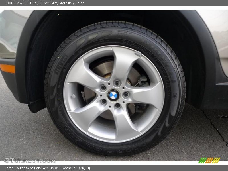 Silver Grey Metallic / Beige 2008 BMW X3 3.0si