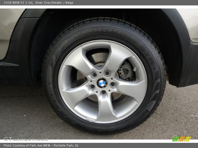 Silver Grey Metallic / Beige 2008 BMW X3 3.0si