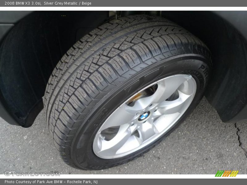 Silver Grey Metallic / Beige 2008 BMW X3 3.0si