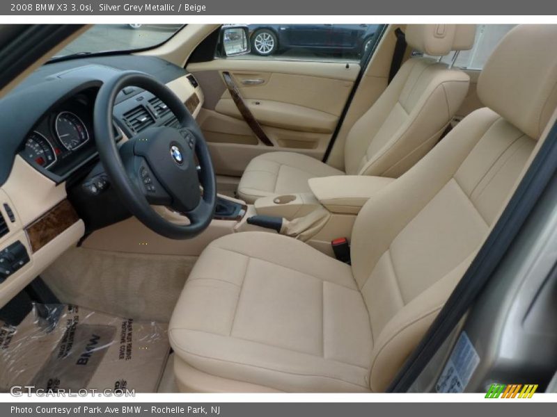 Silver Grey Metallic / Beige 2008 BMW X3 3.0si