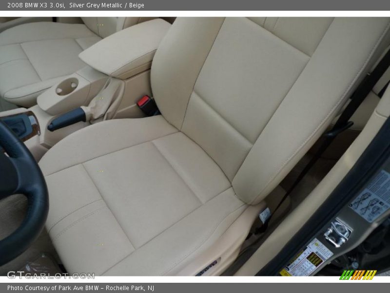 Silver Grey Metallic / Beige 2008 BMW X3 3.0si