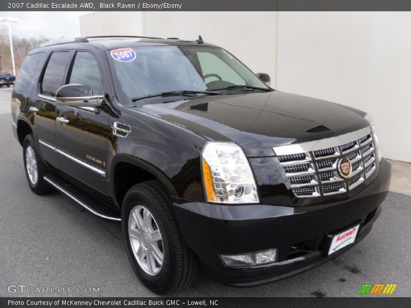 Black Raven / Ebony/Ebony 2007 Cadillac Escalade AWD